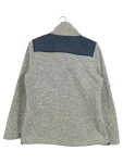 Vorschaubild 2 von Fleecejacke Damen Gr. 40/L Grau Polyester Fischgrätenmuster Langarm