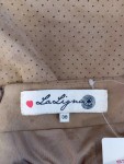 Vorschaubild 3 von Bleistiftrock Damen Braun Gr. 38/M Polyester Lochmuster Modern Casual