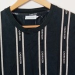 Vorschaubild 4 von T-Shirt Damen Gr. 40/L Schwarz Baumwolle Gestreift Casual Kurzarm
