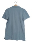 Vorschaubild 2 von Poloshirt Herren Gr. 48/M Blau Baumwolle Uni Casual Kurzarm Stickerei