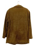 Vorschaubild 2 von Lederjacke Herren Braun Gr. 48/M Uni Klassisch Langarm Freizeit Knopf