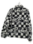 Vorschaubild 2 von Fleecejacke Damen Gr. 40/L Mehrfarbig Polyester Kariert Streetwear Logo