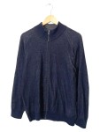 Vorschaubild 1 von Strickjacke Herren Blau Gr. 52/L Wolle Meliert Klassisch Langarm Casual