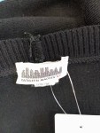 Vorschaubild 3 von Poncho Damen Schwarz Gr. UNI Baumwolle Casual Ärmellos Freizeit Cape