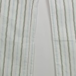 Vorschaubild 5 von Stoffhose Herren Gr. W31/46/S Weiß Baumwolle Gestreift Sportlich Knopf