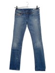 Vorschaubild 1 von Jeans Straight Leg Damen Gr. W26/34/XS Blau Baumwolle Uni Casual Freizeit
