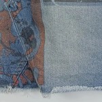 Vorschaubild 5 von Jeansrock Damen Gr. 36/S Blau Baumwolle Grafisch Casual Freizeit
