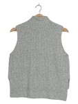 Vorschaubild 2 von Pullunder Damen Gr. 38/M Grau Polyacryl Meliert Modern Ärmellos Casual