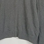 Vorschaubild 5 von Strickjacke Herren Gr. 50/M Grau Baumwolle Meliert Casual Langarm