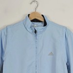 Vorschaubild 4 von Trainingsjacke Damen Gr. 40/L Blau Polyester Uni Sportlich Langarm Logo