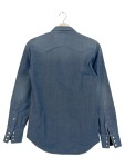 Vorschaubild 2 von Freizeithemd Damen Gr. 34/XS Blau Baumwolle Uni Casual Langarm Knopf