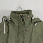 Vorschaubild 4 von Parka Damen Oliv Gr. 36/S Polyamid Uni Streetwear Freizeit Kapuze Nylon