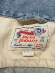 Vorschaubild 3 von Jeansjacke Herren Blau Gr. 52/L Baumwolle Uni Vintage Langarm Freizeit