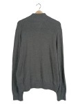 Vorschaubild 2 von Strickjacke Herren Gr. 50/M Grau Baumwolle Meliert Casual Langarm