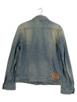 Vorschaubild 2 von Jeansjacke Herren Blau Gr. 52/L Baumwolle Uni Vintage Langarm Freizeit