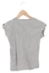 Vorschaubild 2 von Kinder T-Shirt Gr. 140 Weiß Gestreift Schriftzug GOOD VIBES ONLY
