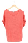 Vorschaubild 1 von Damen Pullunder Gr. 38/M Orange Strickmuster Casual Modisch