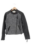 Vorschaubild 1 von Damen Lederjacke Kunstleder Meliert Schwarz 38;M Urban Elegant