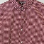 Vorschaubild 4 von Freizeithemd Herren Gr. 46/S Rot Baumwolle Gepunktet Casual Langarm