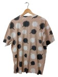 Vorschaubild 2 von T-Shirt Damen Beige Gr. 40/L Baumwolle Sterne Casual Kurzarm Freizeit