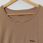 Vorschaubild 4 von T-Shirt Herren Gr. 54/XL Braun Baumwolle Uni Basic Kurzarm Freizeit