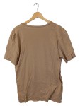 Vorschaubild 2 von T-Shirt Herren Gr. 54/XL Braun Baumwolle Uni Basic Kurzarm Freizeit