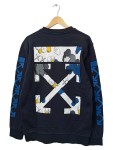 Vorschaubild 2 von Sweatshirt Herren Gr. 52/L Schwarz Baumwolle Logo-Print Streetwear