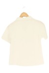 Vorschaubild 2 von DRESS Damen Poloshirt Gr. 38/M Weiß Kurzarm Casual