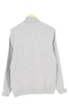 Vorschaubild 2 von Herren Sweatshirt Grau 46/S Half-Zip mit Streifen Casual Sportlich