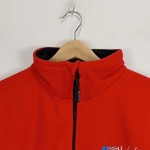 Vorschaubild 4 von Fleecejacke Herren Gr. 48/M Rot Polyester Uni Outdoor Langarm Logo