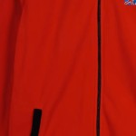 Vorschaubild 5 von Fleecejacke Herren Gr. 48/M Rot Polyester Uni Outdoor Langarm Logo