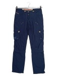 Vorschaubild 1 von Cargohose Damen Blau Gr. W27/34/XS Polyamid Uni Outdoor Reißverschluss
