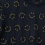 Vorschaubild 4 von T-Shirt Herren Gr. 46/S Schwarz Baumwolle Grafisch Casual Kurzarm