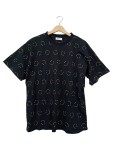 Vorschaubild 1 von T-Shirt Herren Gr. 46/S Schwarz Baumwolle Grafisch Casual Kurzarm