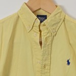 Vorschaubild 4 von Freizeithemd Kinder Gelb Gr. 146 Baumwolle Uni Preppy Kurzarm