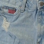 Vorschaubild 4 von Shorts Damen Gr. W25/34/XS Blau Baumwolle Uni Casual Freizeit