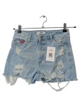 Vorschaubild 1 von Shorts Damen Gr. W25/34/XS Blau Baumwolle Uni Casual Freizeit