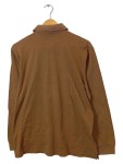 Vorschaubild 2 von Poloshirt Herren Gr. 48/M Braun Baumwolle Uni Klassisch Langarm Knopf