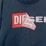 Vorschaubild 4 von Sweatshirt Damen Gr. 40/L Blau Baumwolle Logo-Print Casual Langarm