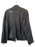 Vorschaubild 2 von Lederjacke Herren Schwarz Gr. 48/M Uni Modern Langarm Freizeit Polyester