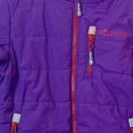 Vorschaubild 4 von Steppjacke Kinder Lila Gr. 110 Polyester Uni Outdoor Langarm Kapuze