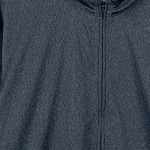 Vorschaubild 4 von Trainingsjacke Herren Grau Gr. 52/L Polyester Meliert Sportlich Langarm