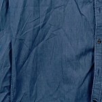 Vorschaubild 5 von Freizeithemd Herren Blau Gr. 42/XL Baumwolle Uni Casual Langarm