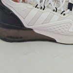 Vorschaubild 4 von Sneaker low Damen Gr. 36,5 Weiß Textil Schnürung Sportlich Freizeit Uni