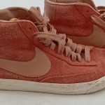 Vorschaubild 4 von High-Top Sneaker Damen Gr. 40 Orange Wildleder Schnürung Retro Freizeit Uni