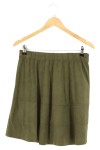Vorschaubild 1 von Damen A-Linienrock Gr. 40/L Oliv Casual Elegant Midirock