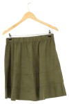 Vorschaubild 2 von Damen A-Linienrock Gr. 40/L Oliv Casual Elegant Midirock