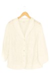 Vorschaubild 1 von Bluse Damen 42/XL Weiß Elegant Florales Muster
