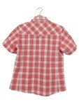 Vorschaubild 2 von Freizeithemd Damen Rot Gr. 38/M Lyocell Kariert Outdoor Kurzarm Logo 50 cm