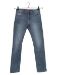 Vorschaubild 1 von Jeans Slim Fit Kinder Gr. 152 Blau Baumwolle Uni Casual Logo